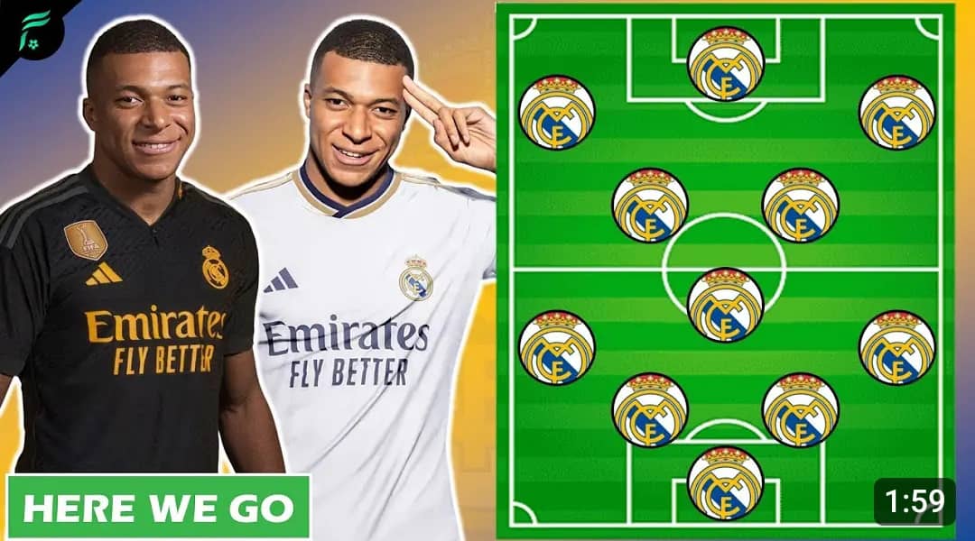 Real Madrid potential lineup with Kylian Mbappe and Davies as ...